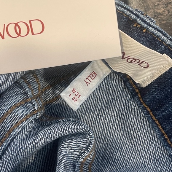 Blue Boot Cut Jeans with Floral Embroidery - Picture 7 of 7